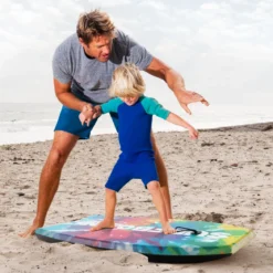 84 cm Kinder Bodyboard mit EPS-Kern & XPE-Deck & HDPE-Unterseite & Handgelenkschlaufe Surfboard