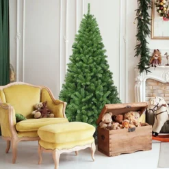 180cm Künstlicher Weihnachtsbaum Tannenbaum Christbaum mit 1.000 PVC-Tannennadeln Grün