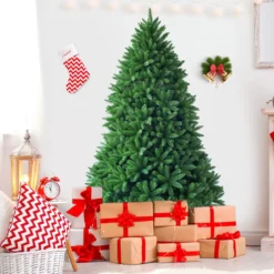 180 cm Künstlicher Weihnachtsbaum Christbaum PVC Nadeln Kunstbaum Grün