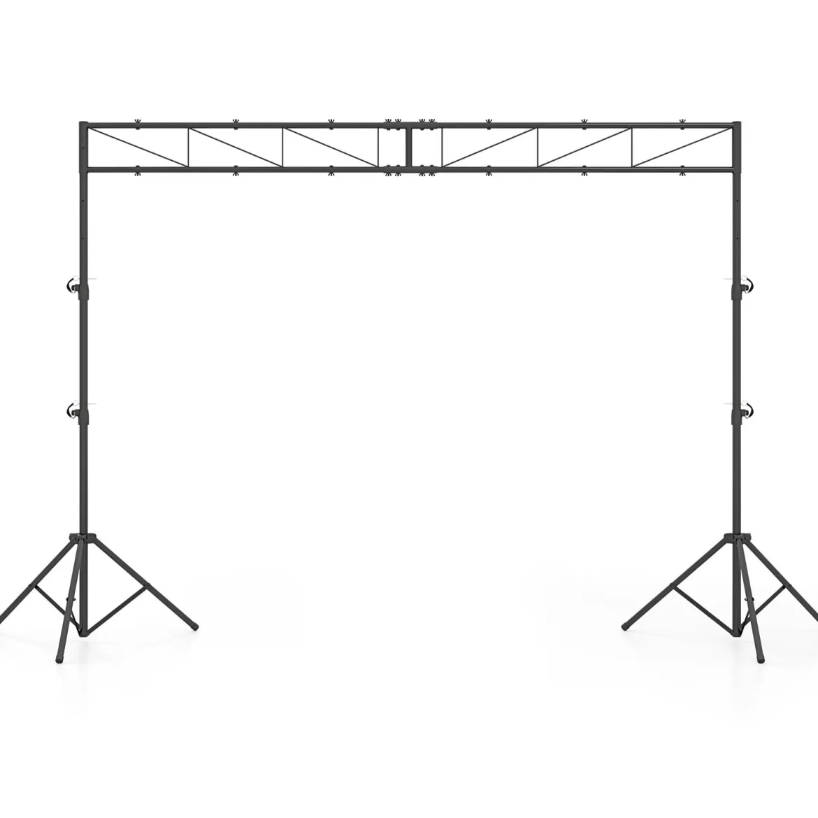 360 cm langes Lichtstativ mit Quertraverse Höhenverstellbarem DJ-Lampenstativ 140–265 cm
