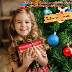150 cm üppiger grüner künstlicher Weihnachtsbaum blühender klappbarer Weihnachtsbaum