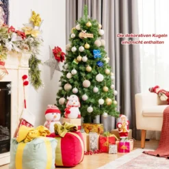 150 cm Premium-Weihnachtsfichte mit Glasfaseroptik Künstlicher Weihnachtsbaum Grün