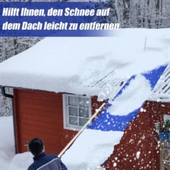 189-620 cm Schnee Dachrechen aus Aluminium Dach Rake Schneeräumer mit Oxford-Stoff