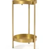 Ø 30 cm 2-stöckiger Metall-Pflanzenständer Moderner Pflanzenständer Golden