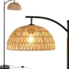 160 cm Stehlampe mit Hängendem Lampenschirm & Fußschalter E27 Fassung Stehleuchte