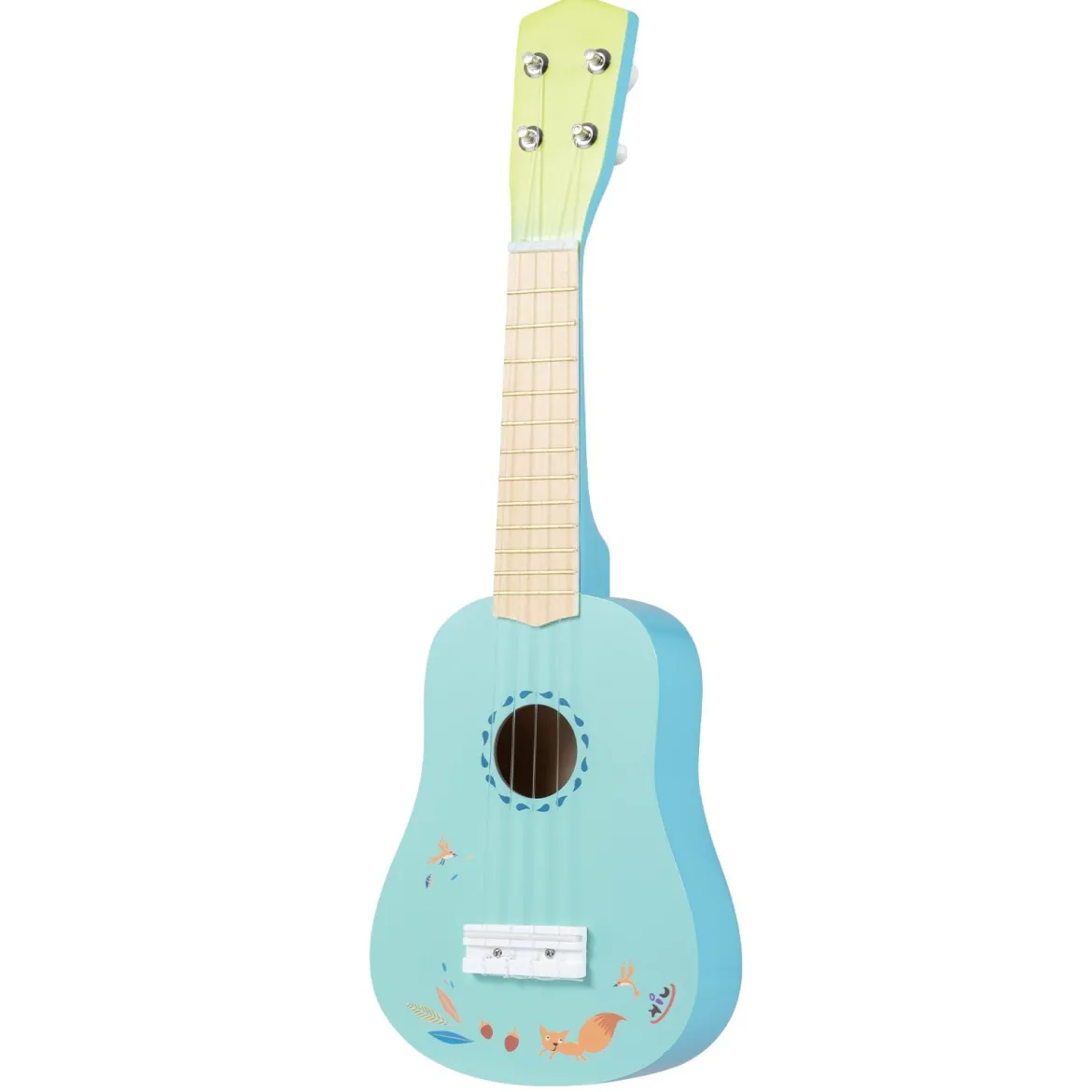 53 cm Ukulele Gitarre für Kinder 4-saitige Mini-Ukulele mit Bassholz-Korpus für Kinder ab 3 Jahren Hellblau