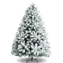 150 cm Verschneiter Weihnachtsbaum Künstlicher Kunstbaum mit Schneefall