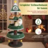 179 cm Weihnachten Kratzbaum mit 3 Plattformen & 11 Bällen Katzenbaum Katzenmöbel