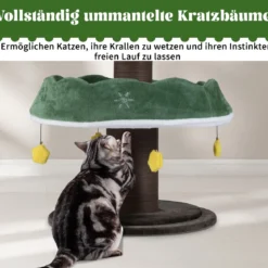 179 cm Weihnachten Kratzbaum mit 3 Plattformen & 11 Bällen Katzenbaum Katzenmöbel