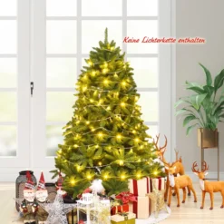 150 cm Weihnachtsbaum Tannenbaum mit Metallständer Kunstbaum Weihnachten Grün