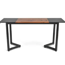 Computertisch mit Spleißbrett & Haken Schreibtisch Bürotisch 160 x 60 x 74 cm Schwarz