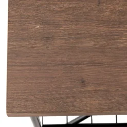 Couchtisch 2 Etagen Wohnzimmer Balkon Sofatisch Beistelltisch mit Stauraum, 105 x 50 x 41,5 cm