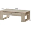 Couchtisch Sofatisch Beistelltisch Kaffeetisch Wohnzimmertisch mit Schubladen 120 x 60 x 40 cm