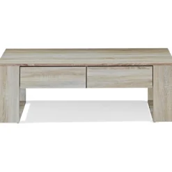 Couchtisch Sofatisch Beistelltisch Kaffeetisch Wohnzimmertisch mit Schubladen 120 x 60 x 40 cm