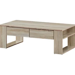 Couchtisch Sofatisch Beistelltisch Kaffeetisch Wohnzimmertisch mit Schubladen 120 x 60 x 40 cm