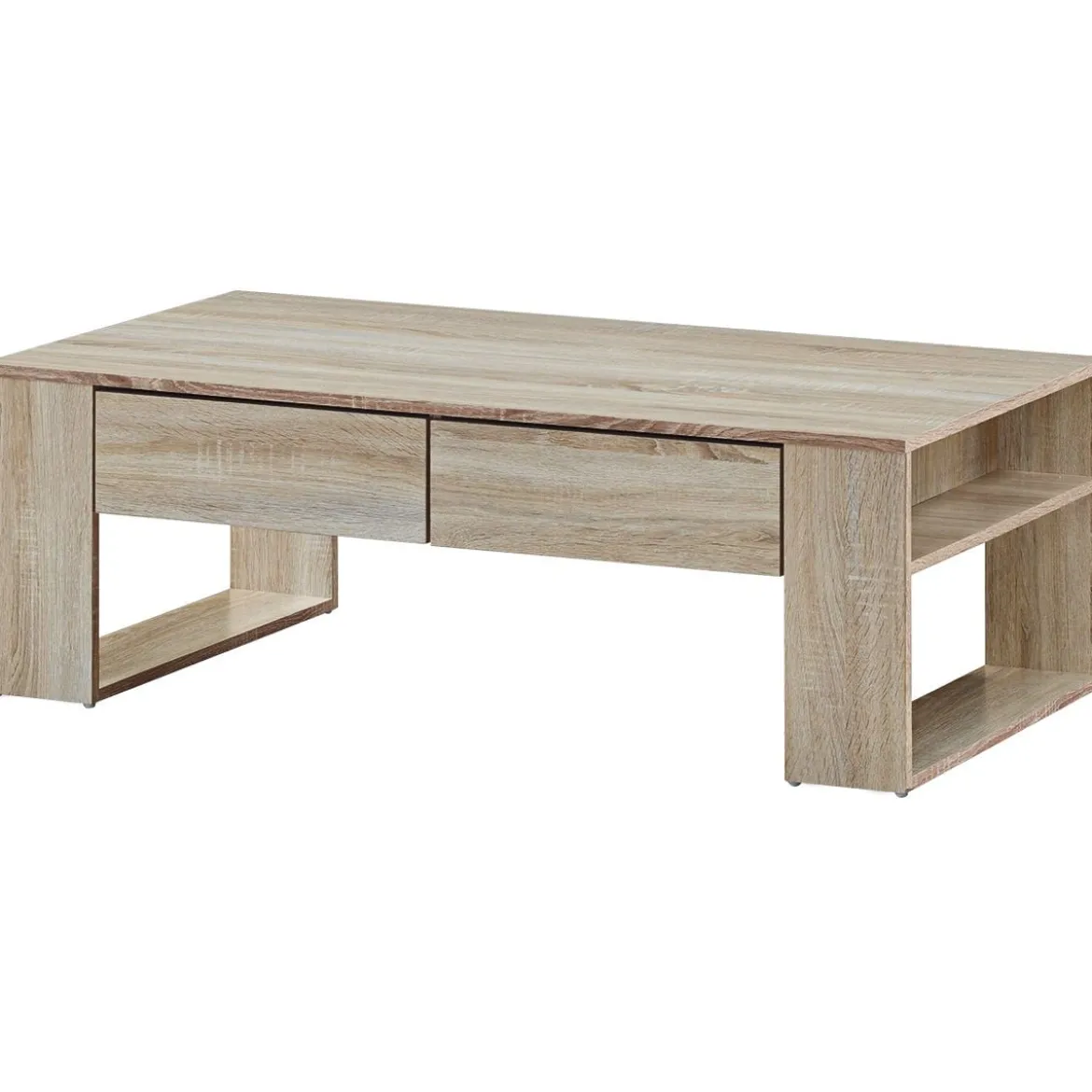 Couchtisch Sofatisch Beistelltisch Kaffeetisch Wohnzimmertisch mit Schubladen 120 x 60 x 40 cm