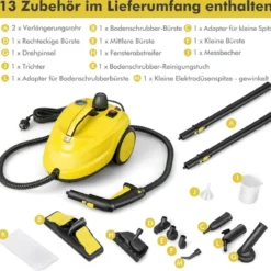 Dampfreiniger Flächenleistung: 108 m² Dampfdruck: 5 bar 1,8 L Wassertank