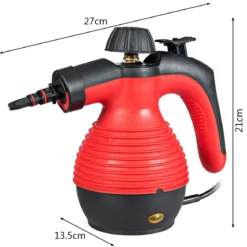 Dampfreiniger Handgerät chemiefreies Reinigen Dampfreinigen für Zuhause, Auto oder Veranda Rot