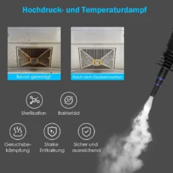 Dampfreiniger mit Handgriff Dampfdruckreiniger350 ml Wassertank Füllkapazität Dampfreinigen Blau