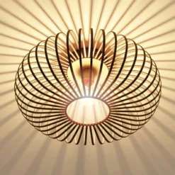 Deckenleuchte im antiken Messingdesign Deckenlampe Retro Lampe Vintage Metall Kupferfarben