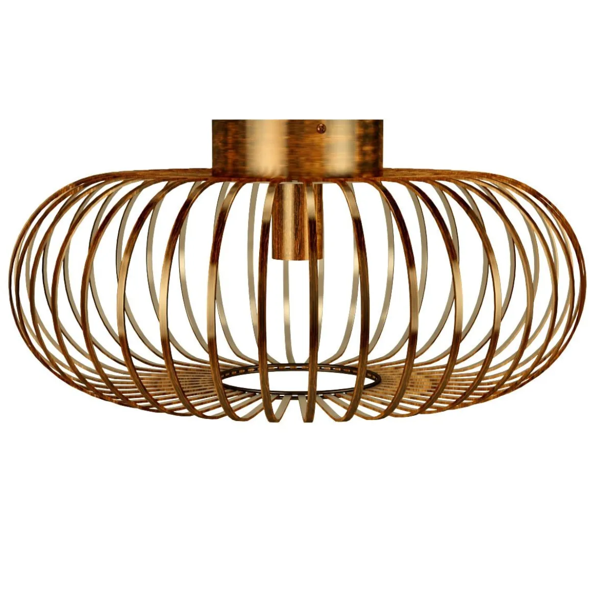 Deckenleuchte im antiken Messingdesign Deckenlampe Retro Lampe Vintage Metall Kupferfarben