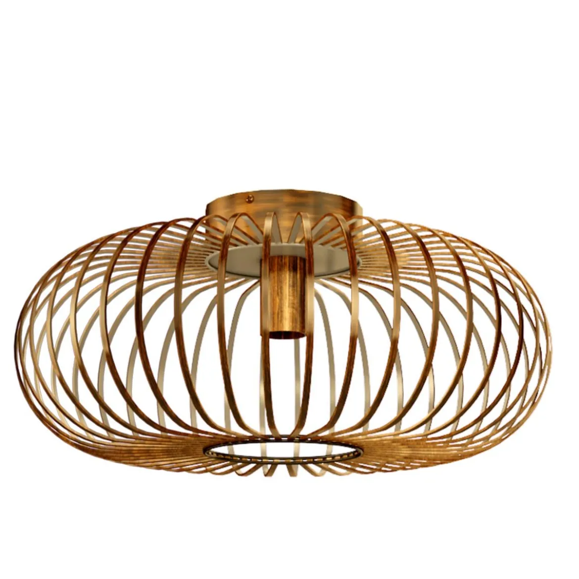 Deckenleuchte im antiken Messingdesign Deckenlampe Retro Lampe Vintage Metall Kupferfarben