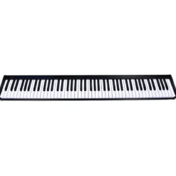 Digitales Piano Keyboard 88 Tasten tragbares elektronisches Musikinstrument Kinderklavier Kinderpiano Schwarz