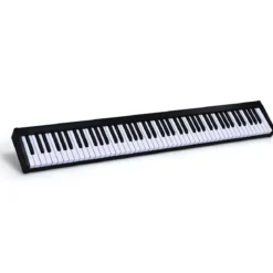 Digitales Piano Keyboard 88 Tasten tragbares elektronisches Musikinstrument Kinderklavier Kinderpiano Schwarz