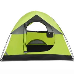 Doppellagiges Familien-Campingzelt Kuppelzelt winddicht 210 x 210 x 160 cm Grün