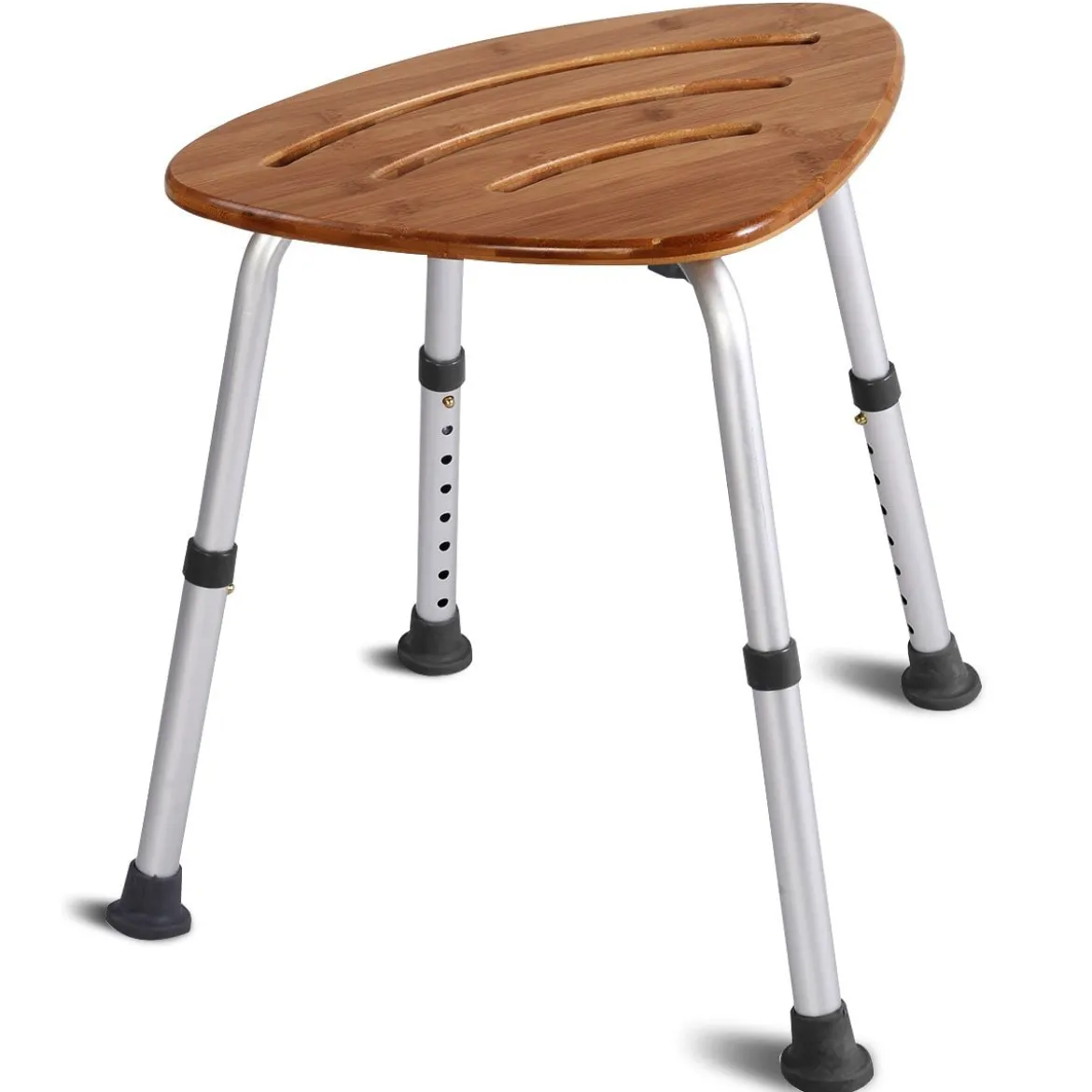 Duschhocker Duschstuhl Badehilfe Dusche Sitz Badhocker Duschhilfe Bambus 160KG