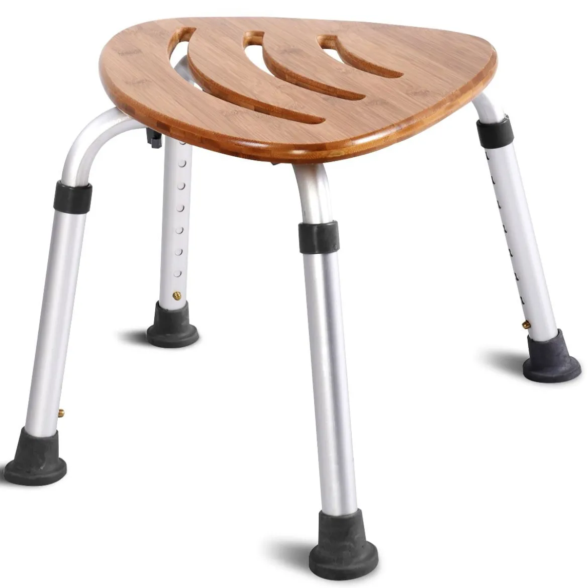 Duschhocker Duschstuhl Badehilfe Dusche Sitz Badhocker Duschhilfe Bambus 160KG