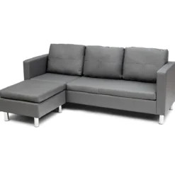 Ecksofa Couchgarnitur Sofagarnitur Schlafsofa Wohnzimmersofa mit Ottomanen