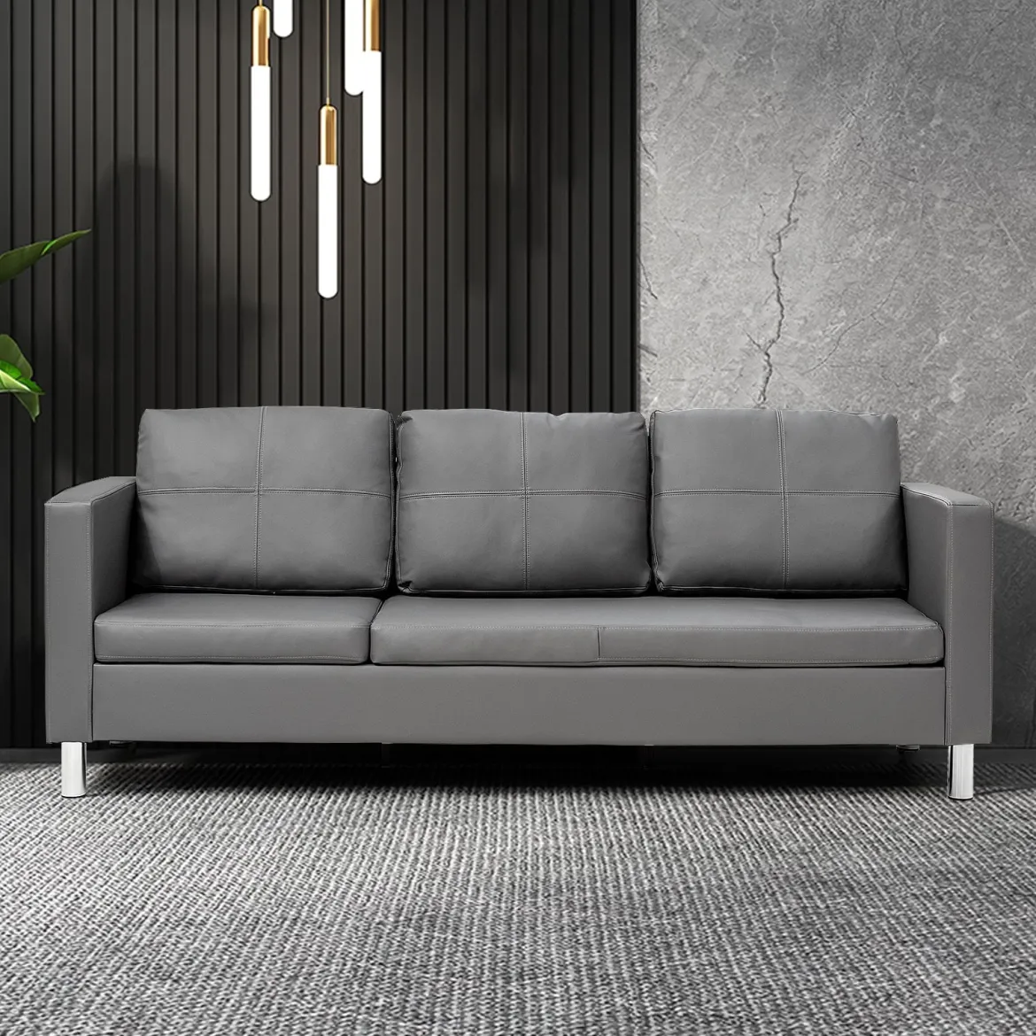 Ecksofa Couchgarnitur Sofagarnitur Schlafsofa Wohnzimmersofa mit Ottomanen