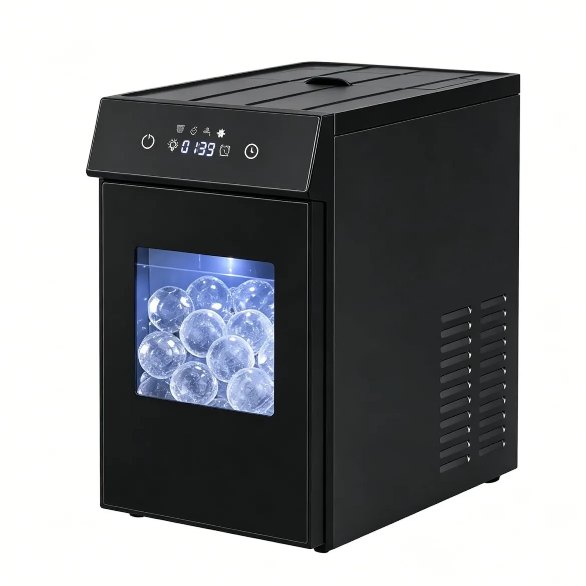 Eiswürfelmaschine Eiswürfelbereiter für 50 mm Eiskugel 48 Stück/Tag Eiskugelmaschine aus Edelstahl