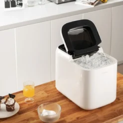 Eiswürfelmaschine Ice Maker Eismaschine Eiswürfelbereiter 2L Wassertank Weiß