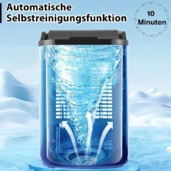 Eiswürfelmaschine 24kg pro Tag Crushed Ice Maker Eismaschine Eiswürfelbereiter inkl Schaufel Timer 2,5L Wassertank