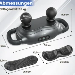 Elektrische Handmassagegeräte Tiefengewebe mit 3 Massageköpfen & 3 Modi Massagepistole zur Muskelentspannung von Schultern Beine Rücken