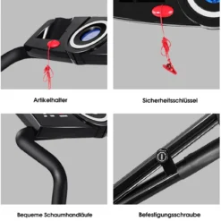 Elektrisches Laufband Klappbar Heimtrainer Rollbar Fitnessgerät LCD Display