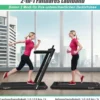 Elektrisch Laufband Heimtrainer Fitnessgerät Display 1-12 km/h Fernbedienung Schwarz