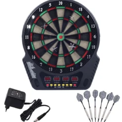 Elektronische Dartscheibe LCD Dartboard Dartspiel Dartpfeil Dart Board +6 Pfeile