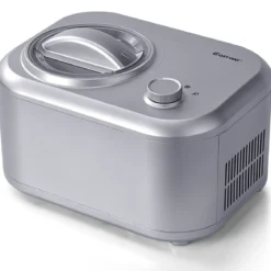 Elektronische Eismaschine 100W tragbare hausgemachte Dessert-Maschine mit 3 Betriebsmodi Eismaschine Silber
