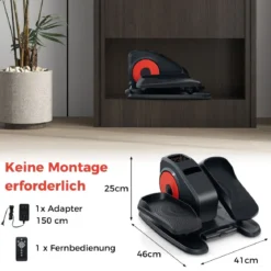 Ellipsentrainer Unter den Schreibtisch mit Anzeigemonitor & Fernbedienung Elektrischer Pedaltrainer