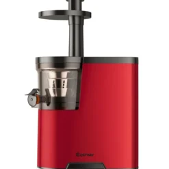 Entsafter Saftpresse für Gemüse und Obst 150W Slow Juicer mit Umkehrfunktion Rot