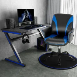 Ergonomischer Computerstuhl mit integrierten Armlehnen Höhenverstellbar Bürostuhl
