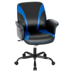 Ergonomischer Computerstuhl mit integrierten Armlehnen Höhenverstellbar Bürostuhl