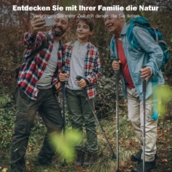 2er Pack ausfahrbare Wanderstöcke Trekkingstöcke Nordic Walking Stöcke Teleskop Trekkingstöcke verstellbar