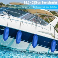 4er Set Bootsfender Langfender Kugelfender Set Boot Rammschutz Stegfender