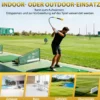 2er Set 120cm Golfschwungtrainer-Hilfe mit Gewichts-Kopf Golf Trainingshilfe Schwungtrainer Gelb