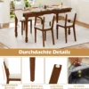 2er Set Esszimmerstühle mit Gepolstertem Sitz & 180 kg Tragkraft Küchenstühle Essstuhl