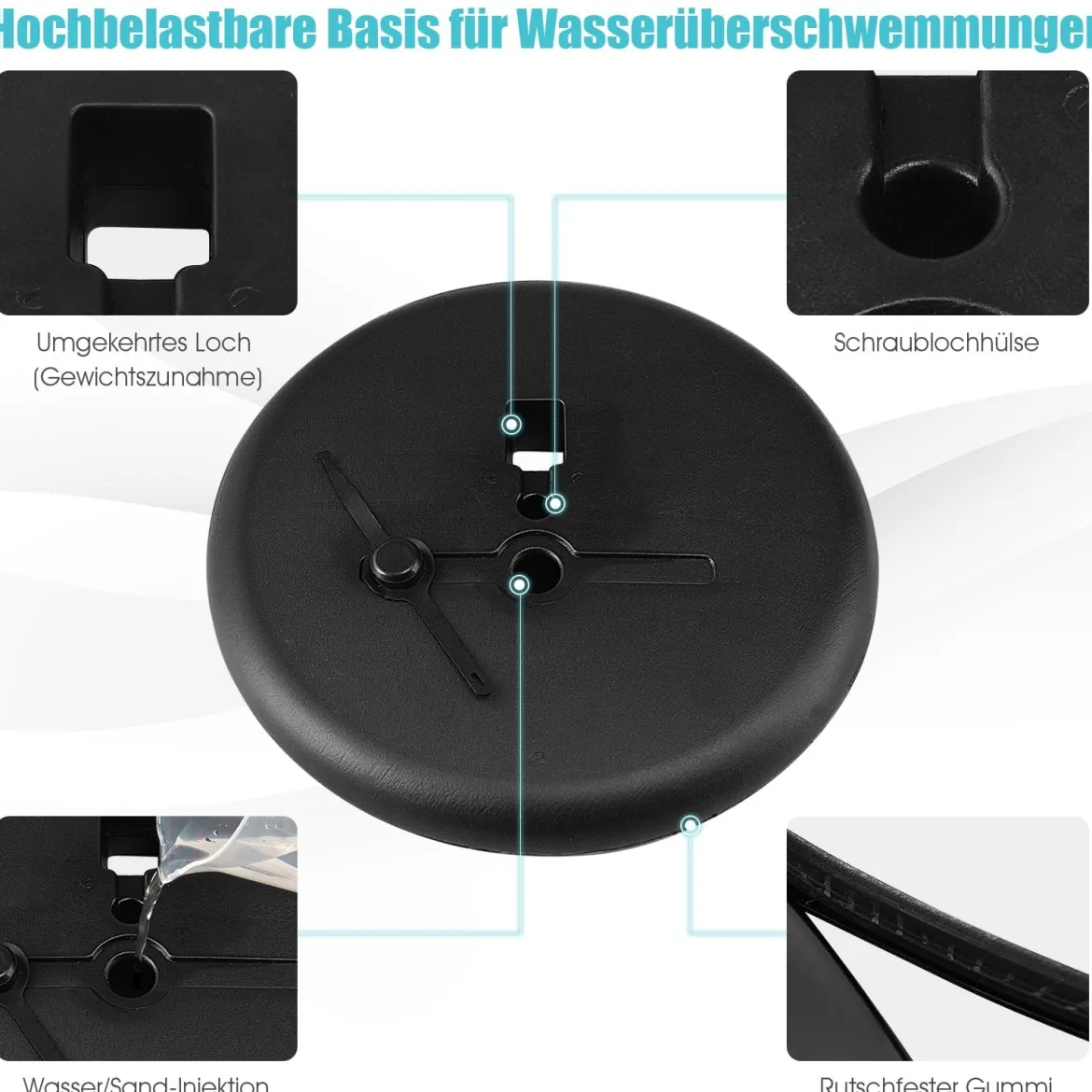 2er Set Höhenverstellbarer A3 Infoständer Drehbarer Plakatständer Kundenstopper Schwarz